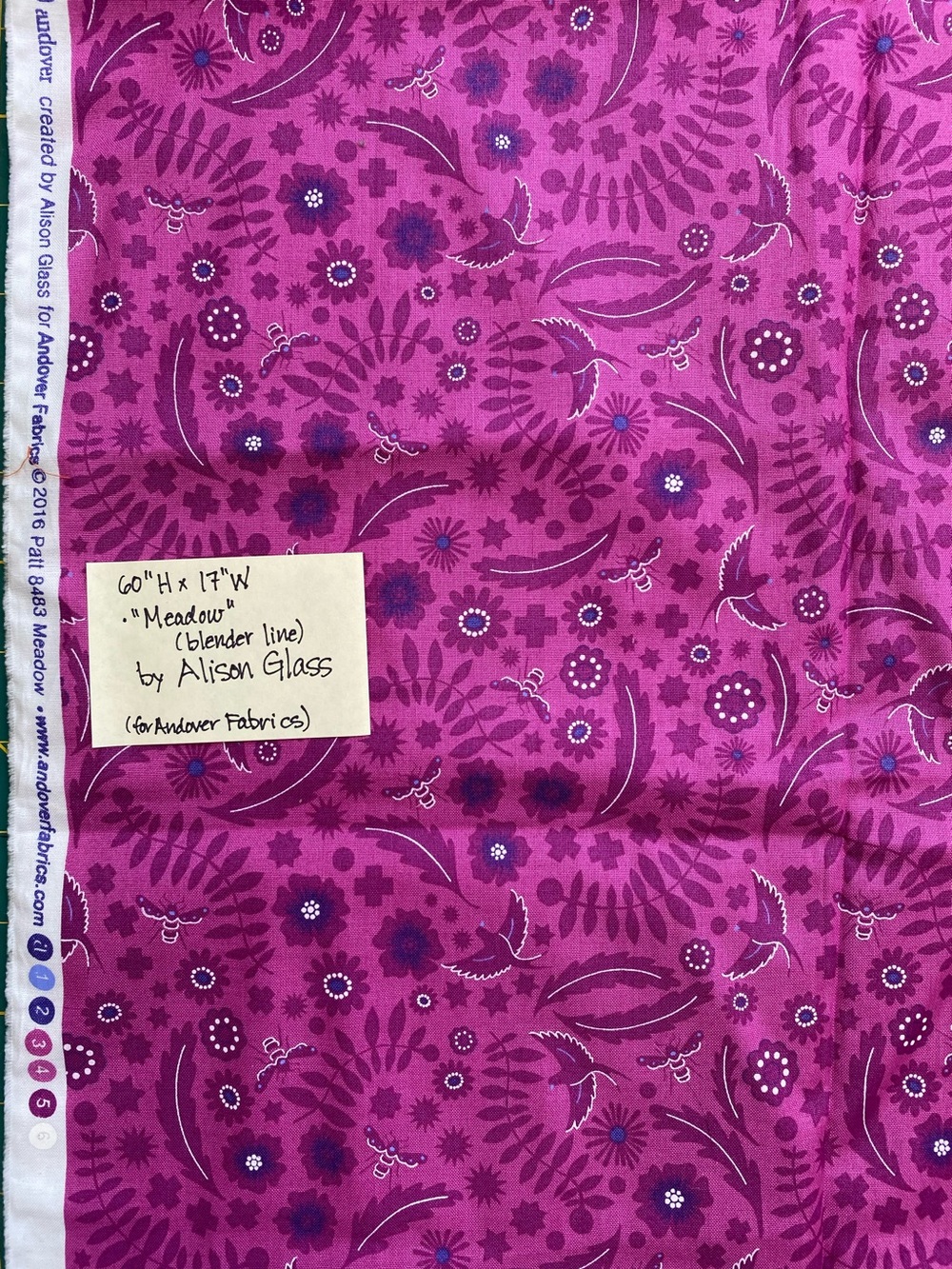 OOP Alison Glass Fabrics- 2016 “Renewal” & “Meadow”(blender). - Picture 7 of 12